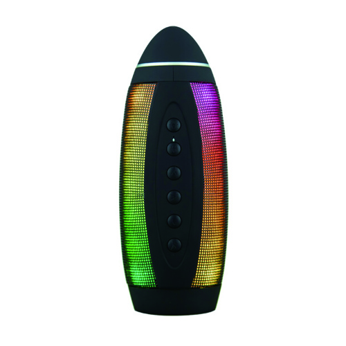 Soaiy s-58 LED  spectrum lamp wireless speaker box portable plug-in speaker box waterproof, dustproof, anti-fall cool black